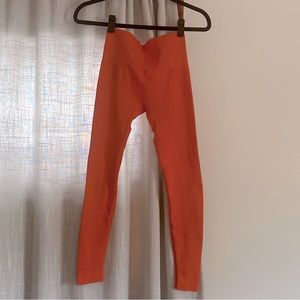 Set Active x Madelyn Cline - Seamless Leggings Ribbed High-Rise Ankle Size XS